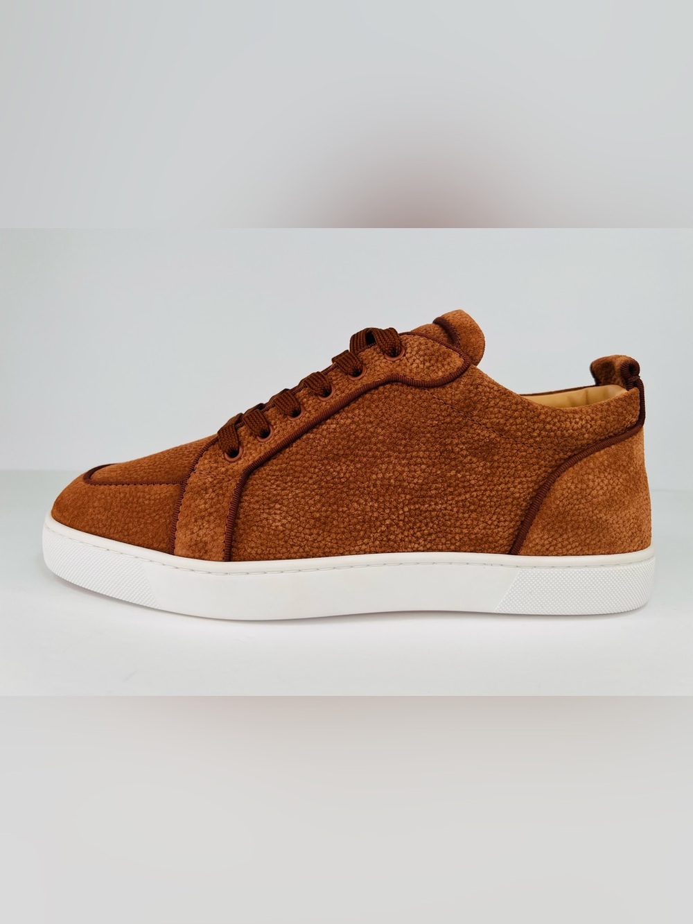 CHRISTIAN LOUBOUTIN Rantulow Orlato Grain Suede Leather Sneakers EU 45- US 12
